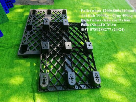 pallet nhựa chân cốc